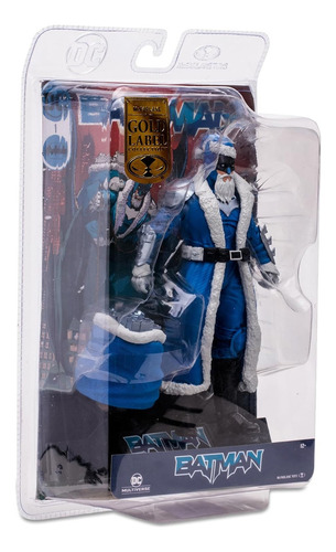 Dc Multiverse Batman Santa Azul 18cm Gold Label Mcfarlane