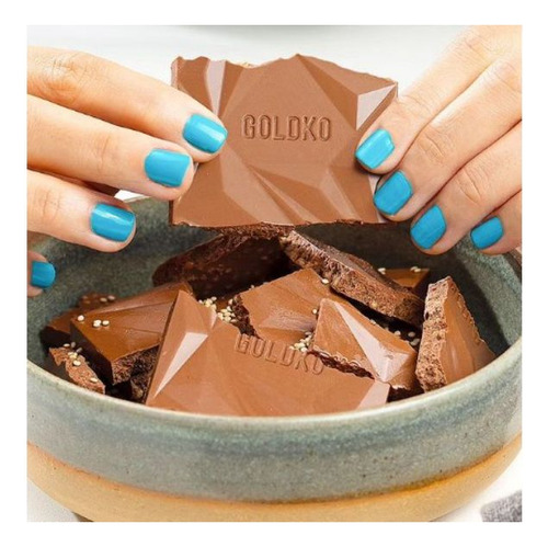 10 Barra De Chocolate Com Caramelo Zero Açúcar Goldko 20g