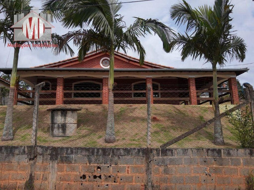 Imagem 1 de 30 de Linda Chácara Com 03 Dormitórios, Cômodos Amplos, Bem Localizada, Toda Gramada, À Venda, 1050 M² Por R$ 480.000 - Zona Rural - Pinhalzinho/sp - Ch0971