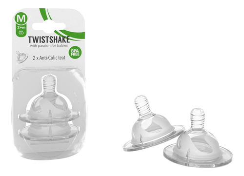 Pack Tetinas Twistshake Anti-cólicos Talla M