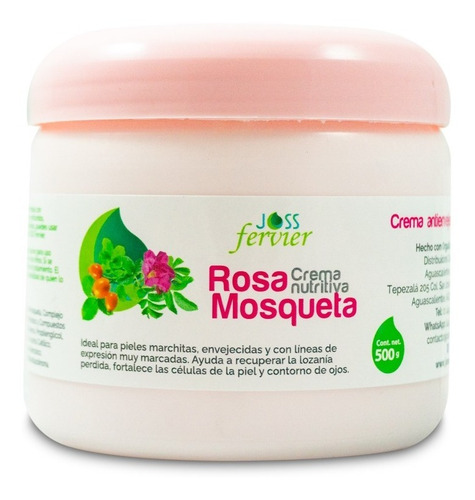 Crema Rosa Mosqueta Mayoreo 6 Piezas Envío Gratis 