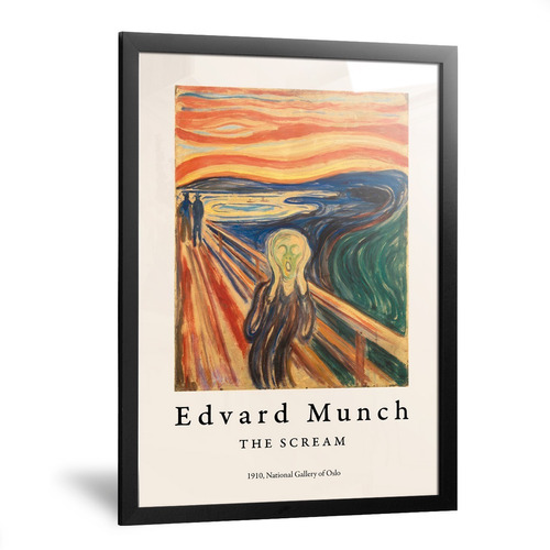 Cuadro El Grito Edvard Munch 1910 Láminas Arte Pintura 35x50