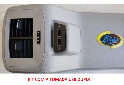Cobertura Traseira Console T-cross Após 2018 Com Tomada Usb