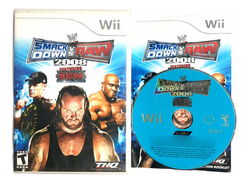 Smackdown Vs Raw 2008 - Juego Original Para Nintendo Wii