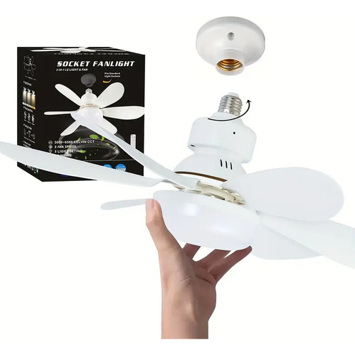 Ventilador De Teto Outros Fan Light 40w Silencioso Estrutura Branco