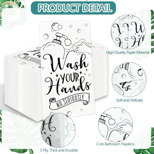 100 Toallas De Mano Desechables Para Baño, Toallas De Papel