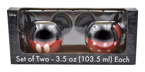 Set 2 Tazas Mickey Y Minnie Mouse 3d Ceramica Tarro