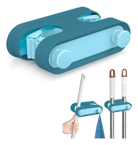 Soporte Escoba Pared Con Adhesivo Escoba Secador Gancho