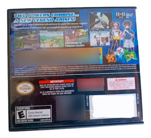 Caja De Pokemon Version Black 2 Original (Usado)