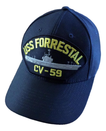 Eagle Crest Uss Forrestal Cv-59 Navy Ship Sombrero Fabricado