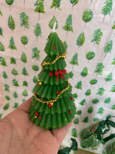 Vela Diseño Árbol De Pascua