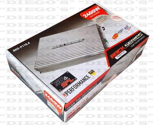 Imagen 2 de 7 de Amplificador Rock Series Rks-p110.4 2400w Clase A/b