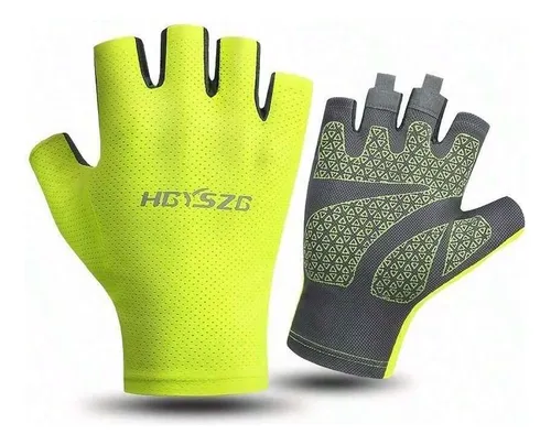 Guantes De Ciclismo Medio Dedo Uv, Antideslizantes Y Frescos