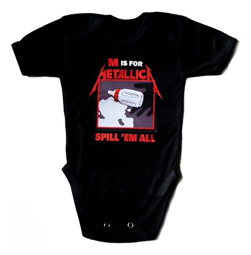 Ropa Para Bebé Body Metallica Spill Em All 