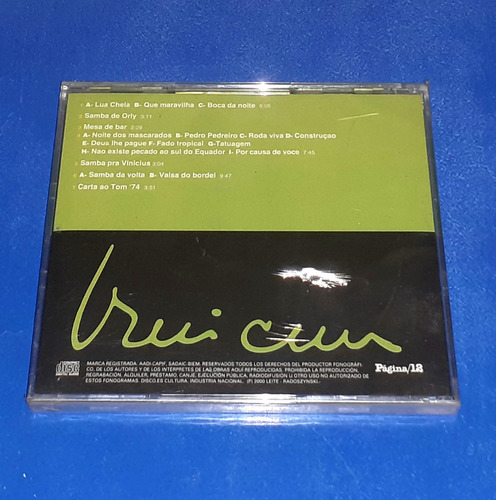 Saravá! Vinicius 2 Página 12 Cd Arg Nuevo Maceo-disquería
