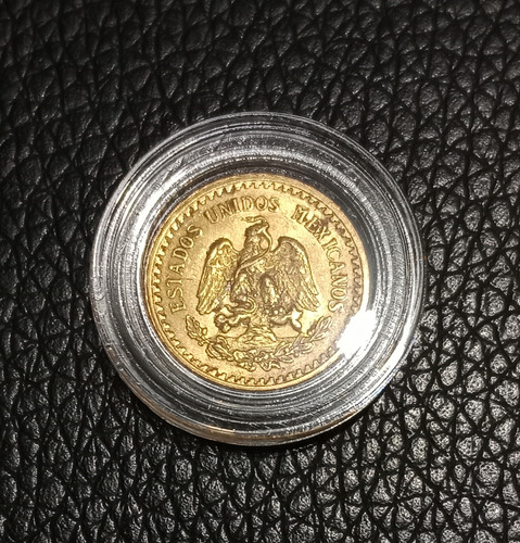 Moneda De 2.5 Pesos Oro Año 1919, Cuarto De Hidalgo De Oro (Usado)