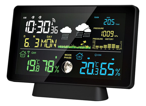 Termómetro Hietómetro, Radio De Temperatura Interior/exterio