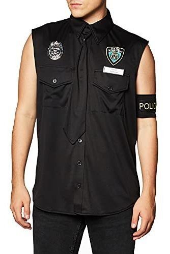 Disfraz Para Hombre Talla X Large De Oficial De Policía De