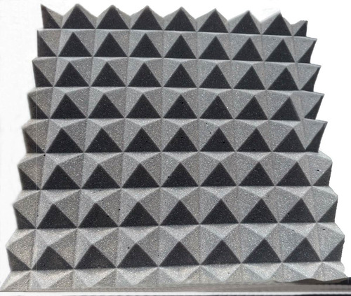 Imagen 1 de 9 de Espuma Acústica Tipo Piramide 60x60 En 24k De Densidad