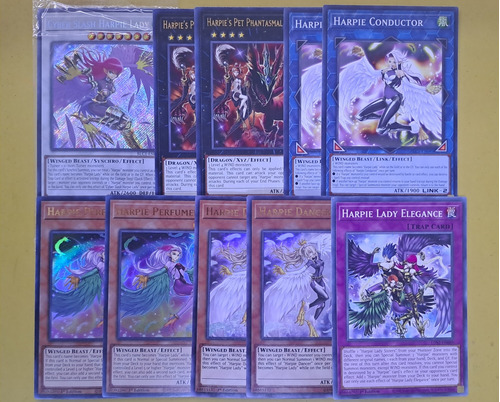 Harpie Perfumer Cyber Slash Harpie Lady Set 10 Cartas Yugioh