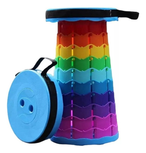 Banco Plegable Colores Retráctil Telescópico Portátil 150kg