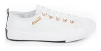 Comprar Tênis Coca Cola Shoes Atlanta Leather Coke Fem. Branco Cobre