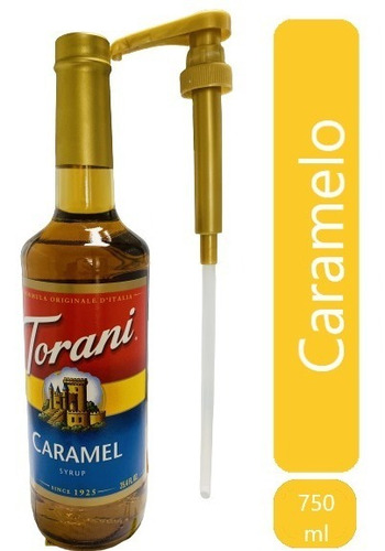 Syrup Jarabe Saborizante Torani Caramelo + Dosificador 