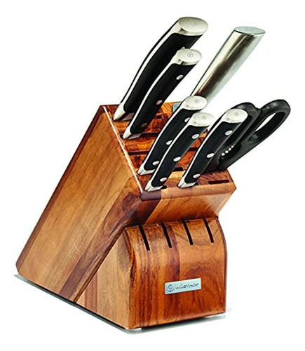 Wüsthof Classic Ikon Knife Block Set, 8-piece, Acacia,109037