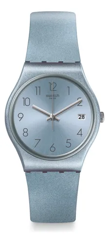 Reloj De Mujer Swatch Gl401 Azulbaya + Regalo !!!