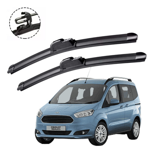 2 Plumas Limpiaparabrisas Reluvsa Ford Courier 2001-2012