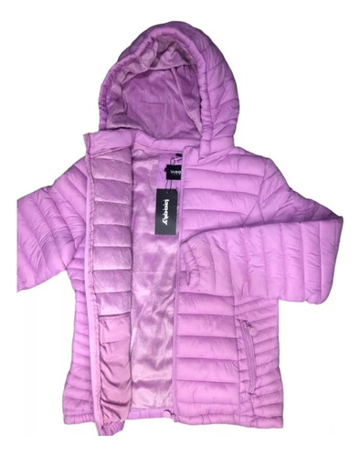 Campera Inflable Pluma Sintetica Y Piel De Dama Fit Slim