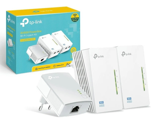 Powerline Adaptador Tp-link Wifi Kit Av600 Doble Punto Acces
