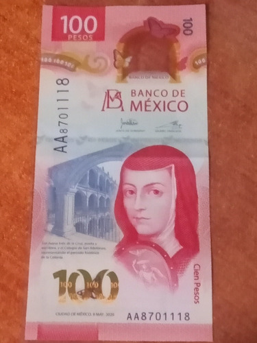 Nuevo Billete De $100 Pesos Mexicanos Serie Aa