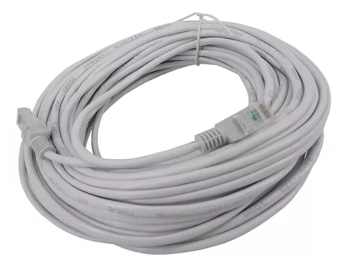 Cable Ethernet Utp Cat5e Lan Red Con 20 Metros Ponchado