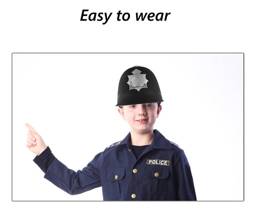 Sombrero De Policía Británico Para Fiestas Y Bailes, 1 Pieza