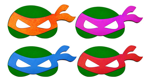 haga turismo Pepino Acostado Kit Máscara Fantasia Infantil Tartaruga Ninja 20 Unidades | Parcelamento  sem juros