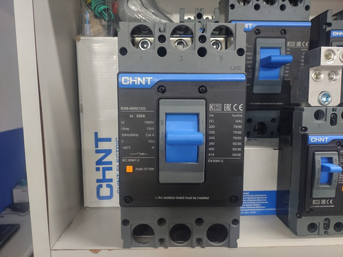 Breaker Industrial Chint 3x 350 Amp. 800v. 75/50ka-220/440v