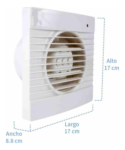 Extractor De Aire Para Interiores Iusa 4 Pulgadas 12 W