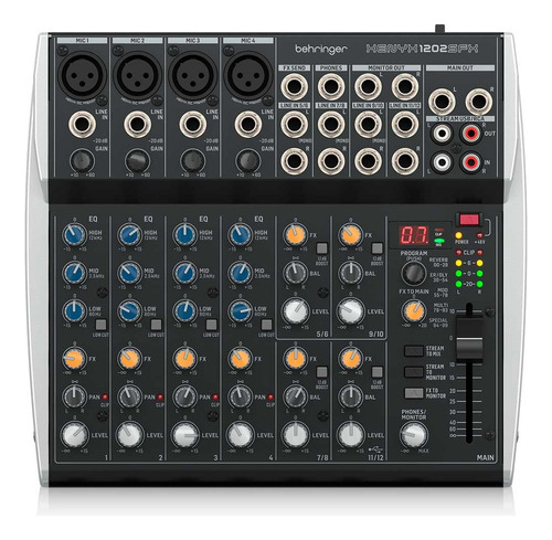 Behringer Xenyx 1202sfx Mezcladora Analógica De 12 Canales