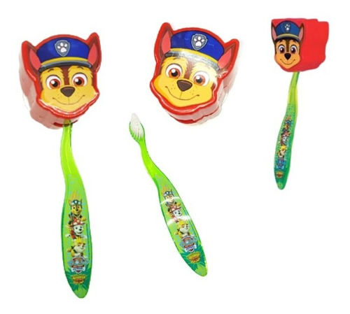 Porta Cubre Cepillos De Dientes Colgable Pawpatrol C/cepillo