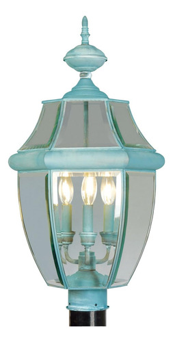 Livex Lighting 2354-06 Poste Al Aire Libre Con Pantallas De