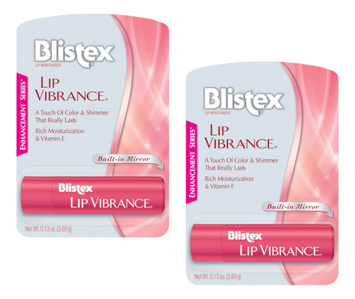 2 pk Blistex Labios Vibrance Lip Protectant, Spf 15 (build-i