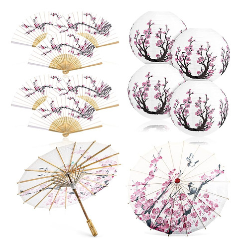 Tallew 12 Pcs Cherry Blossom Decor Decor, Incluyendo 2 Parag