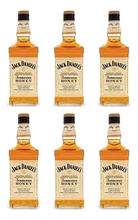 Pack 6 Unidades Whisky Jack Daniels Honey 750ml Original