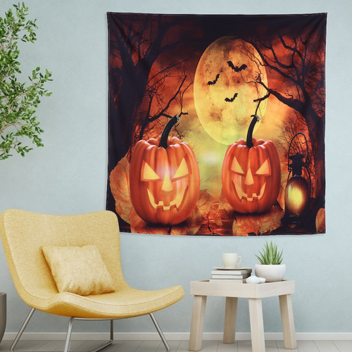 Alfombra Colgante De Pared Con Fondo De Tapiz De Halloween