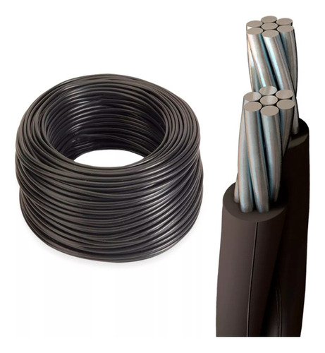 Cable De Aluminio Preensamblado 2x25mm Aislados (50mts)