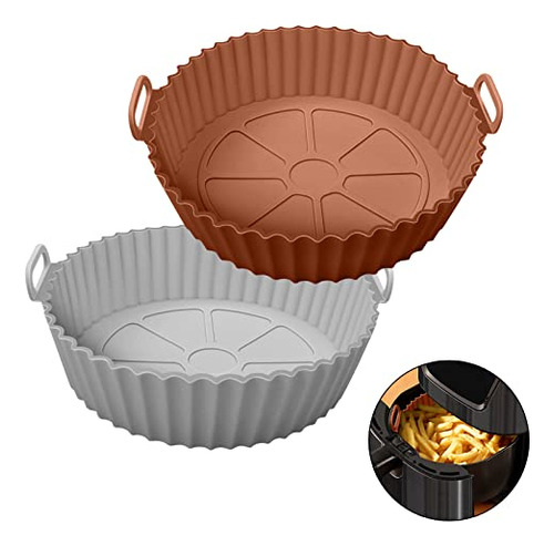 Air Fryer Silicone Pot, 2pcs Air Fryer Silicone Yjvkm