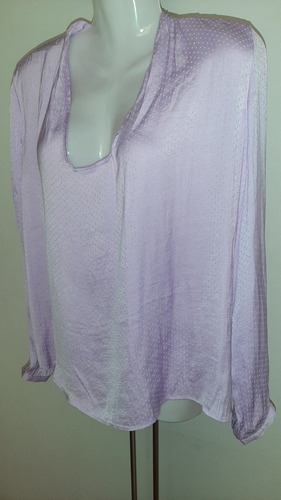 Blusa M/l Talla M Marca Sfera Casual Lila