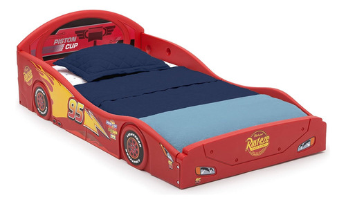 Cama Para Niños Pequeños Con Barandas Adjuntas Cars Delta