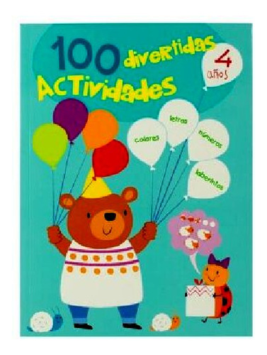 Libro Infantil Con 100 Divertidas Actividades 4 Años